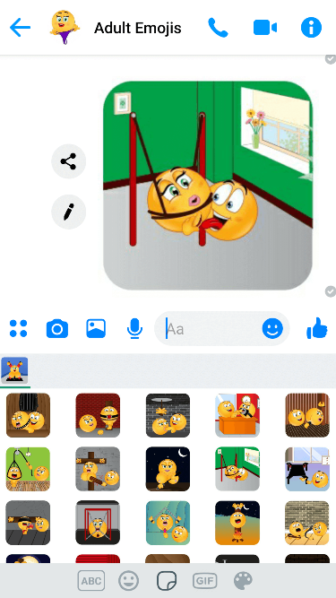 BDSM Sex Scenes Emoji Keyboard