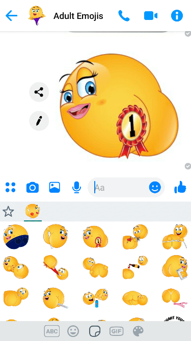 Booty Emoji Keyboard