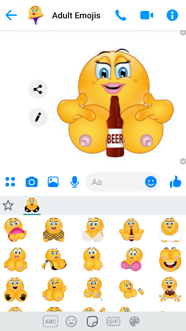 Breast Emoji Keyboard