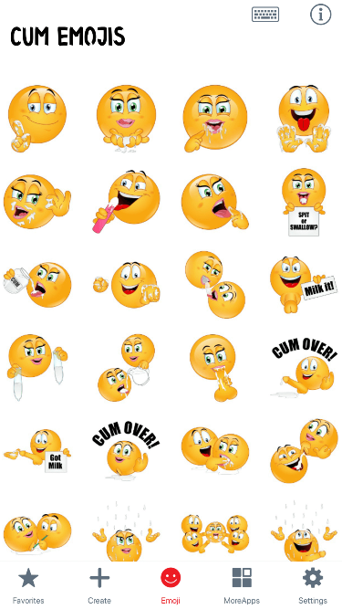 Cum Emoji Stickers