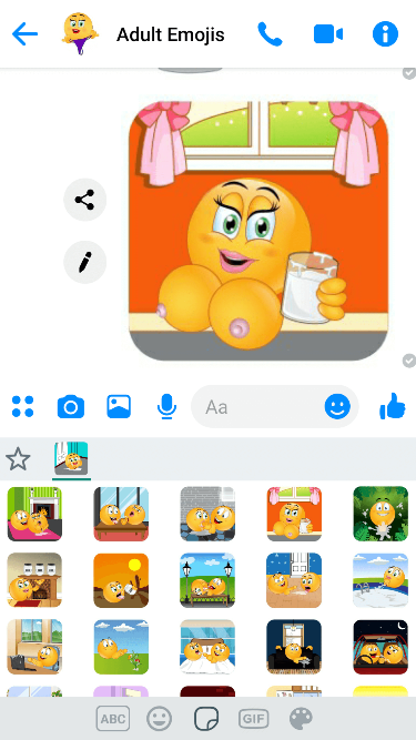 Cum Scenes Emoji Keyboard