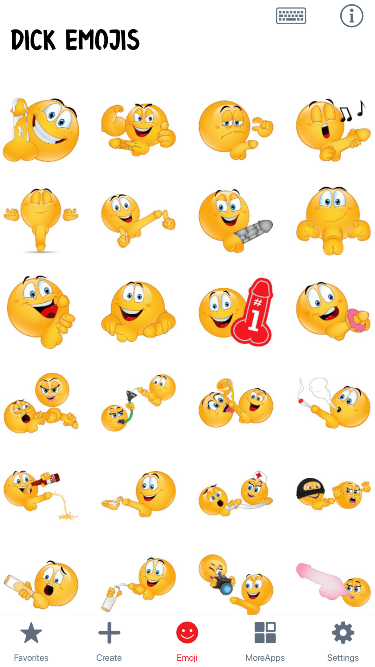 Dick Emoji Stickers