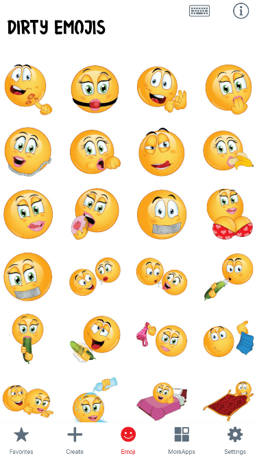 Dirty Emoji Stickers