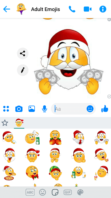 Flirty Christmas Emoji Keyboard
