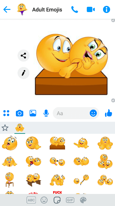Fuck 2 Emoji Keyboard