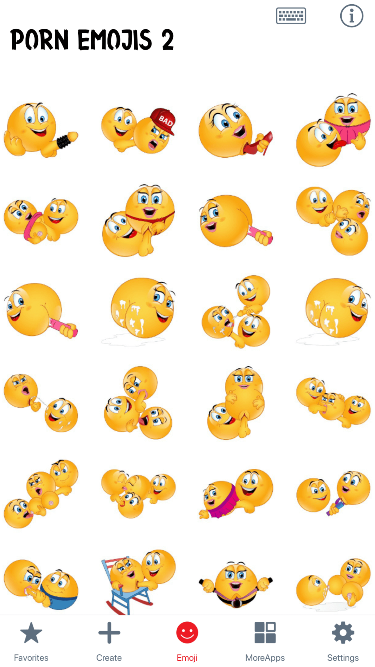 Porn 2 Emoji Stickers