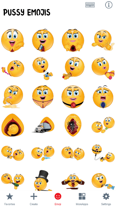 Pussy Emoji Stickers