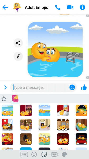 Sex Scene Emoji Keyboard