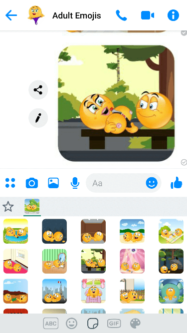 Sex Scene 3 Emoji Keyboard