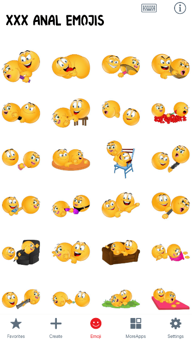 XXX Anal Emoji Stickers