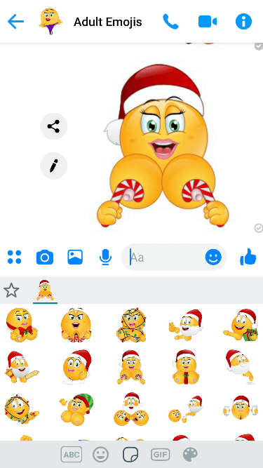 XXX Christmas 2 Emoji Keyboard