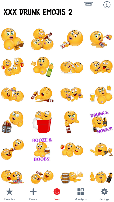 XXX Drunk 2 Emoji Stickers