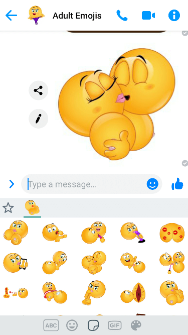 XXX Kisses Emoji Keyboard