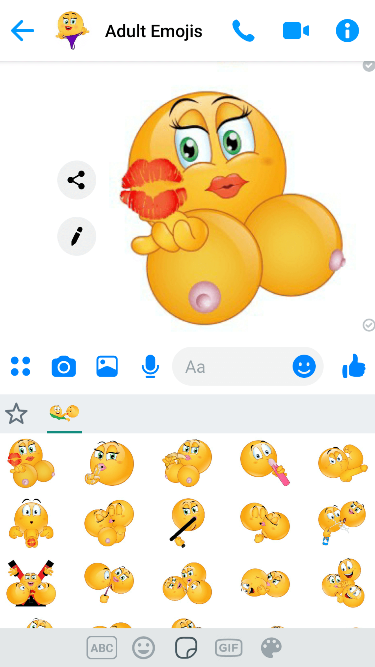 XXX Kisses 2 Emoji Keyboard