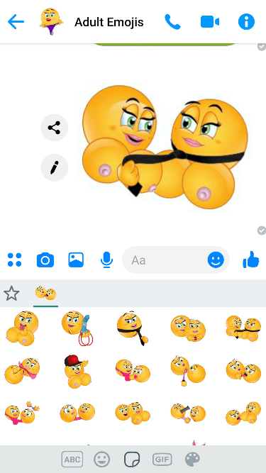 XXX Lesbian Emoji Keyboard