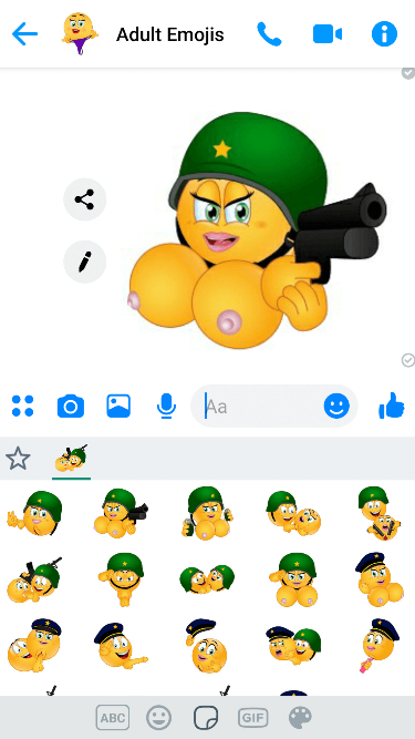 XXX Military Emoji Keyboard