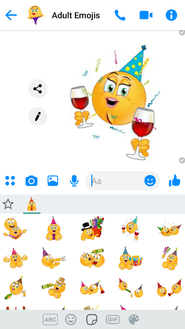 XXX NewYears Emoji Keyboard