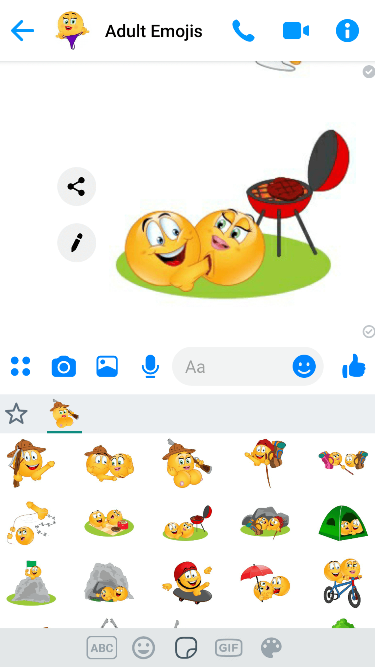 XXX Outdoors Emoji Keyboard