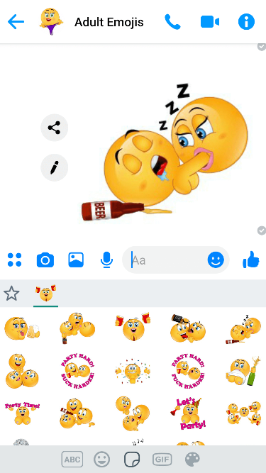 XXX Party Emoji Keyboard