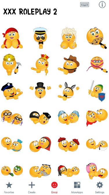 XXX Roleplay 2 Emoji Stickers