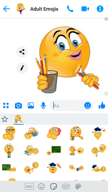 XXX School Emoji Keyboard