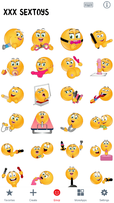 XXX SexToys Emoji Stickers