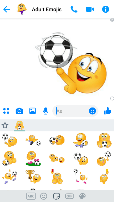 XXX Soccer Emoji Keyboard
